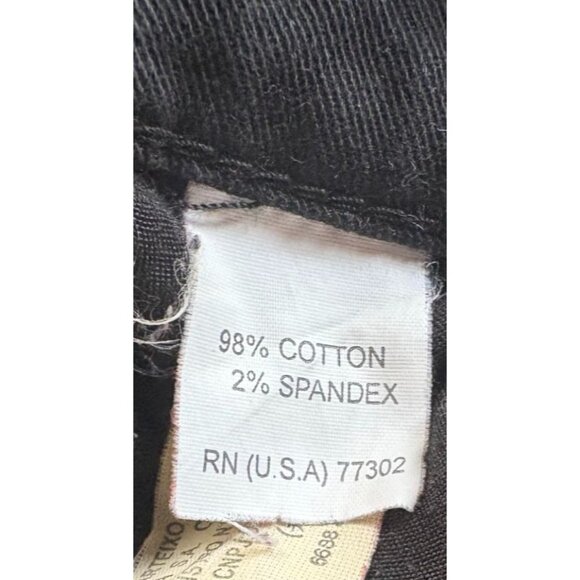 Zara Basic Black Denim Jeanswear Size 22 Cotton & Spandex Womens Straight Leg - Picture 4 of 9